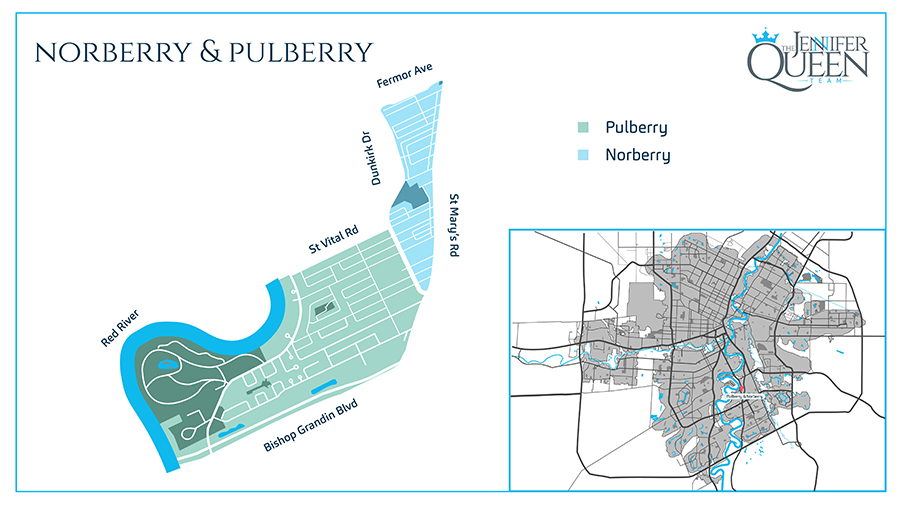 Pulberry Winnipeg Manitoba Map